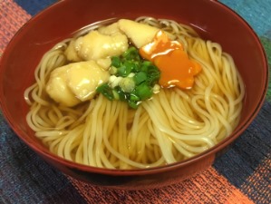 白身魚のつみれの餡かけにゅうめん