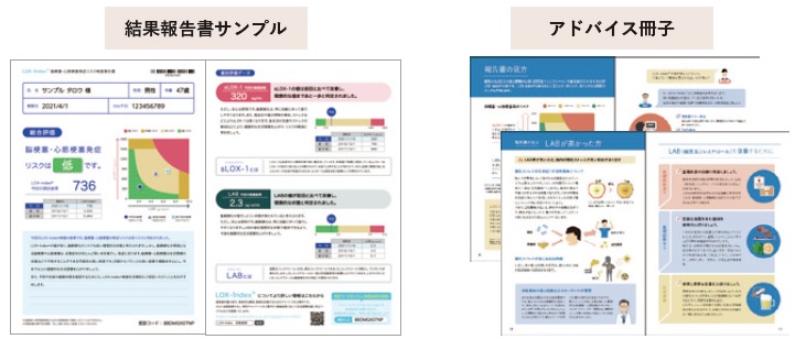 結果報告書のサンプル