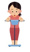 体重測定のイラスト
