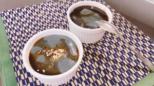 黒ゴマプリンの写真